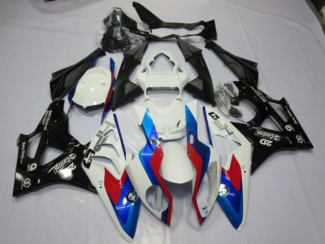 Alieno Blu & Bianco 2009-2014 BMW S1000RR Carene Moto