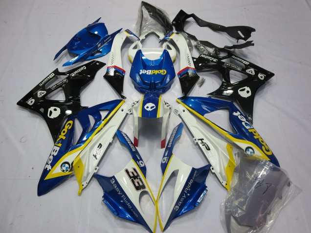Alieno Blu & Bianco 2009-2014 BMW S1000RR Carene Moto