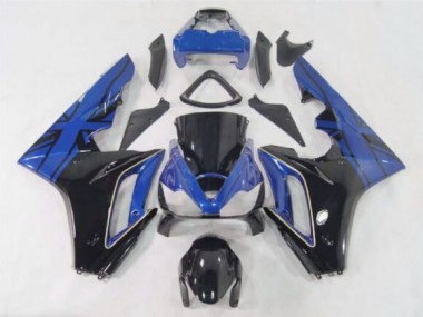 Bandiera Blu/Nera 2006-2008 Triumph Daytona 675 Carene Moto
