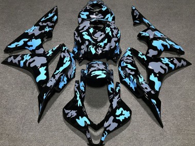 Personalizzato Camo Blu 2007-2008 Honda CBR600RR Carene Moto